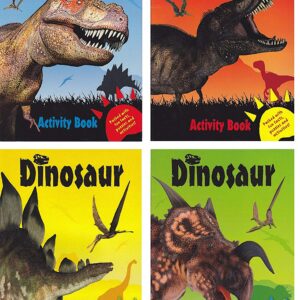 4 Dinosaur Activity Books