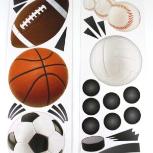 Main Street Wall Creations Removable Jumbo Stickers: All Sport